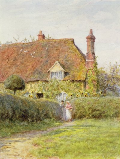 サンフラワーコテージ 作： Helen Allingham